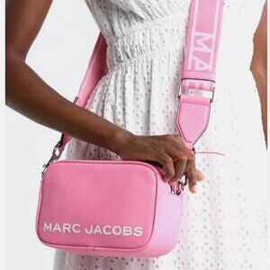 New Marc Jacobs Bold Flash Crossbody Camera Bag Pebble Leather Petal Pink